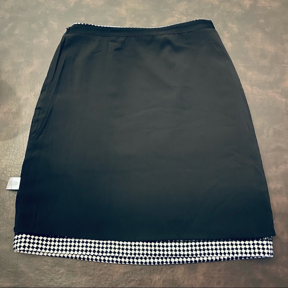 Talbots (New) Diamond Pattern Wool Blend Skirt - image 4